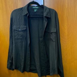 Ralph Lauren Black Button-Down Long-Sleeve Shirt